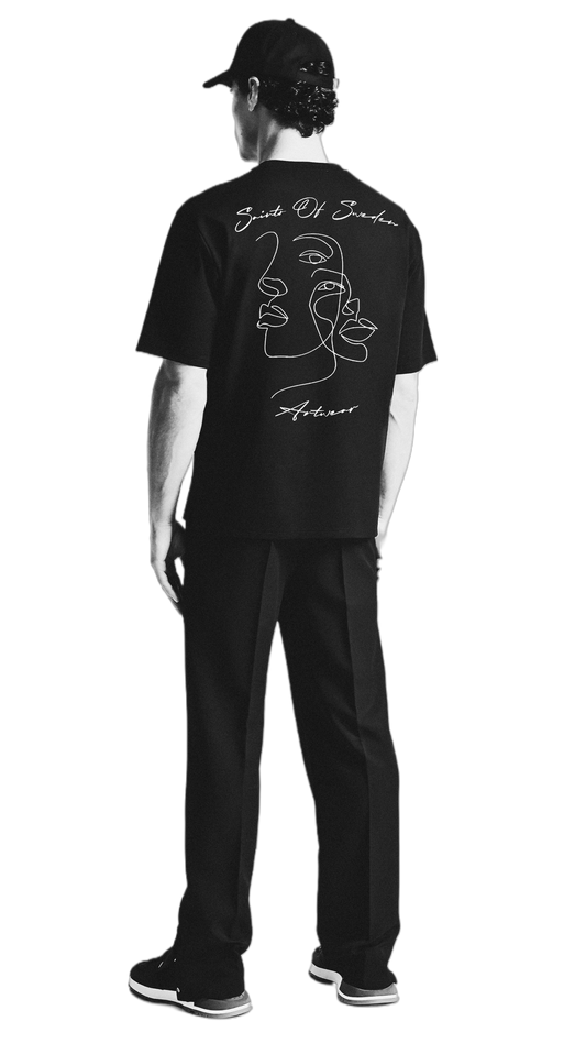 Saints Of Sweden Black ArtWear Atelier Men T-shirt