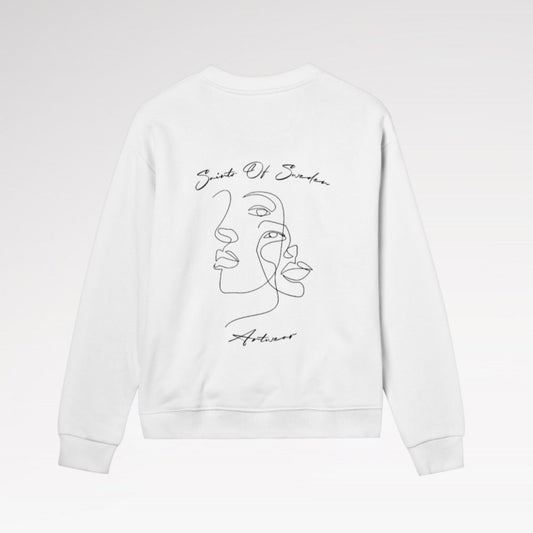Saints Of Sweden White ArtWear Atelier Women Sweater