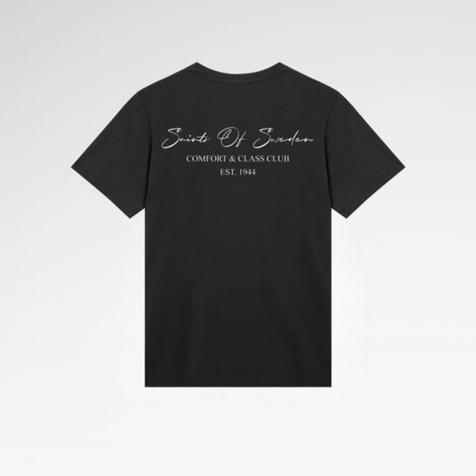 Saints Of Sweden Black Comfort & Class Club Men T-shirt